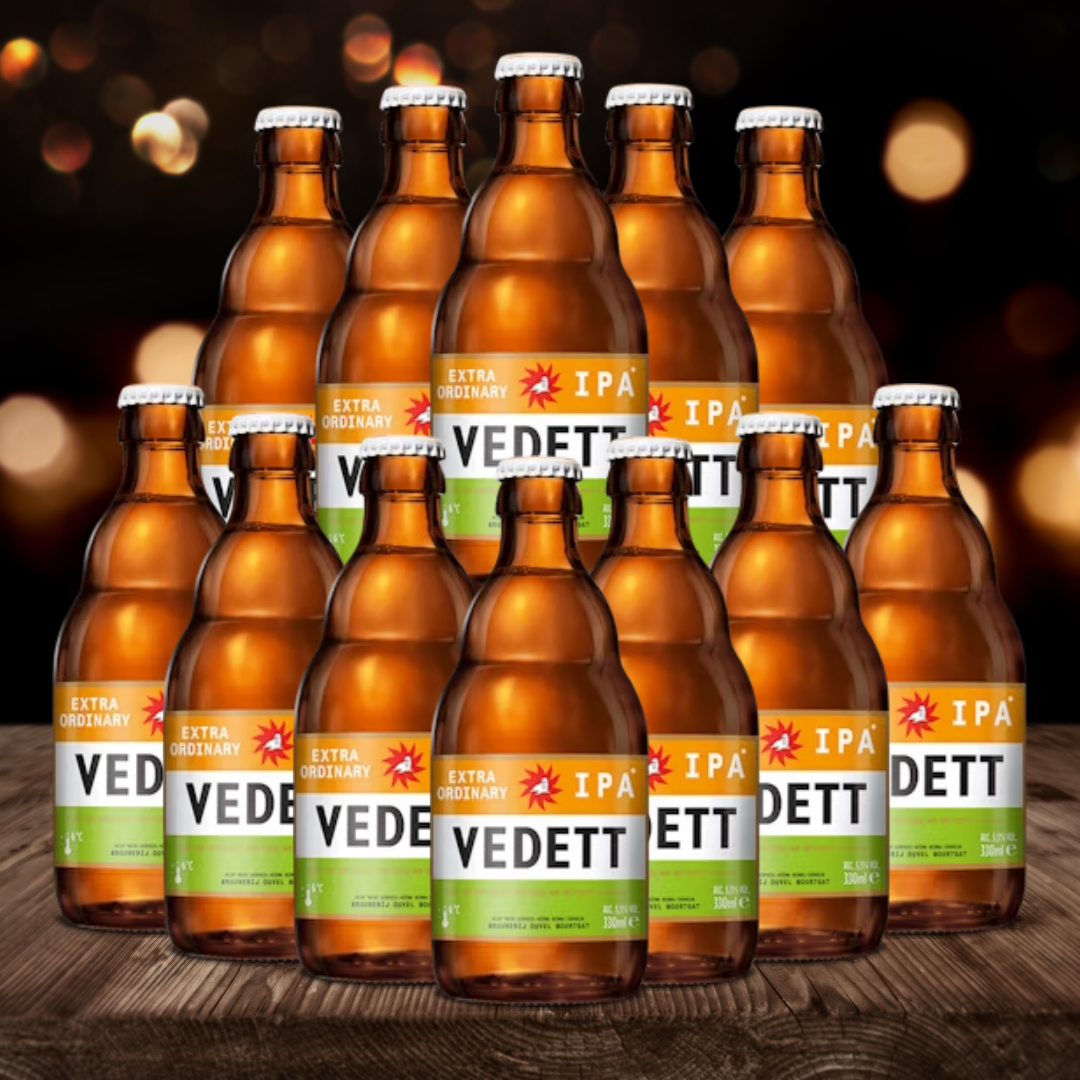 Vedett EXTRA ORDINARY IPA Belgian IPA 330 ml Bottles – ABV 5.5% (12 Pack)