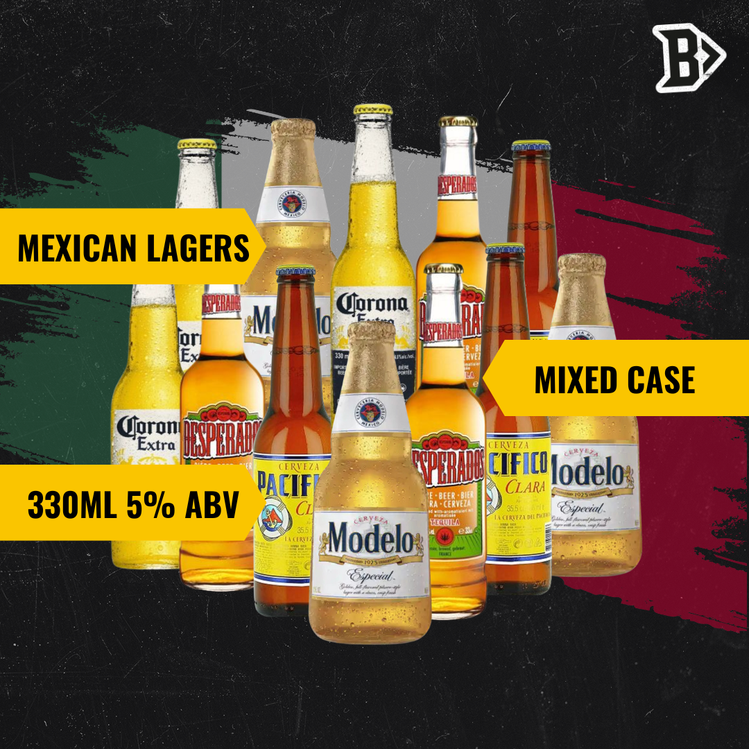 Premium Mexican Lager Mixed Case with Beerhunter (12 Pack)
