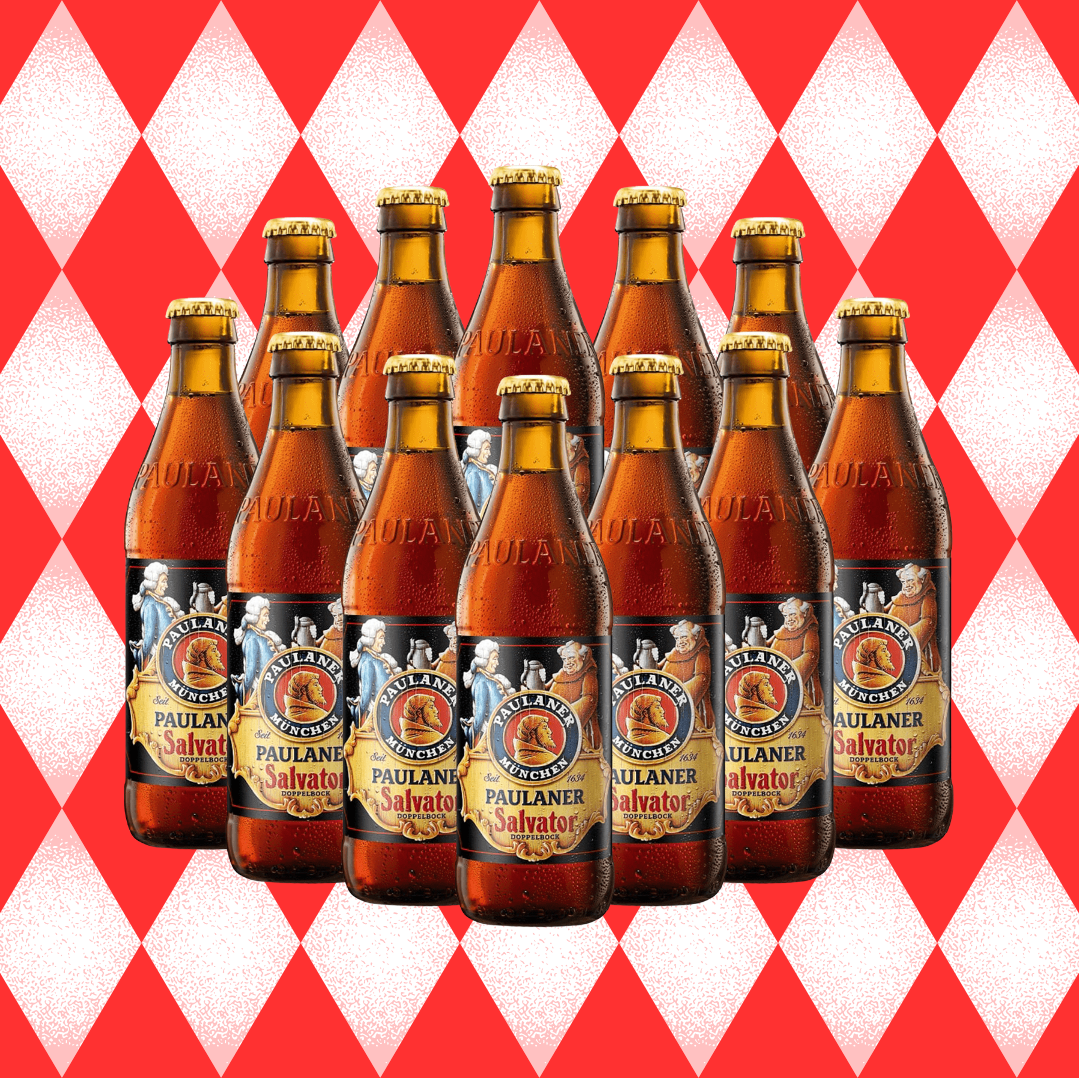 Paulaner Salvator Premium German Dark Lager 330ml Bottles – 7.9% ABV (12 Pack)