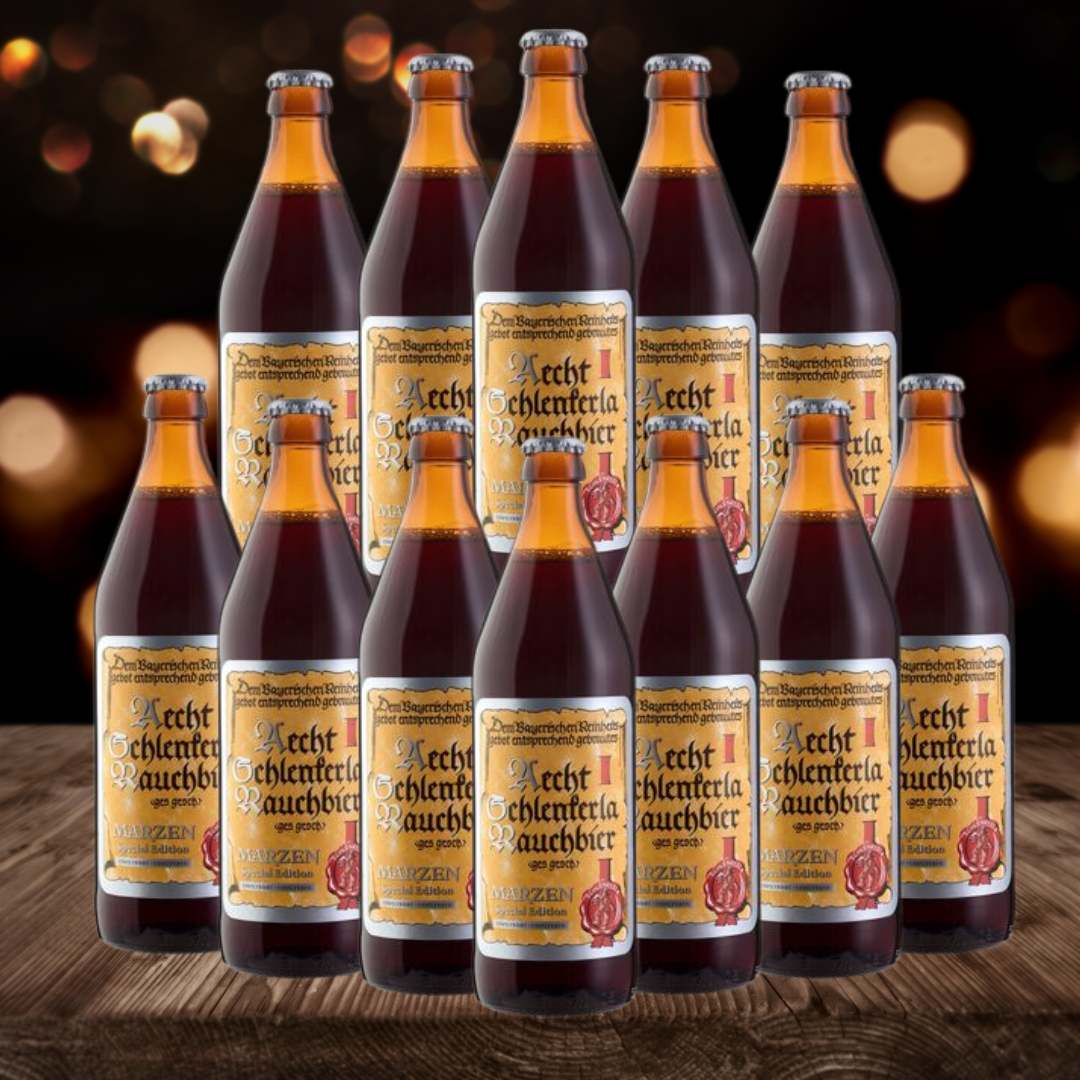 Schlenkerla UNFILTERED MÄRZEN German Smoked Lager 500 ml Bottles – ABV 5.1% (12 Pack)