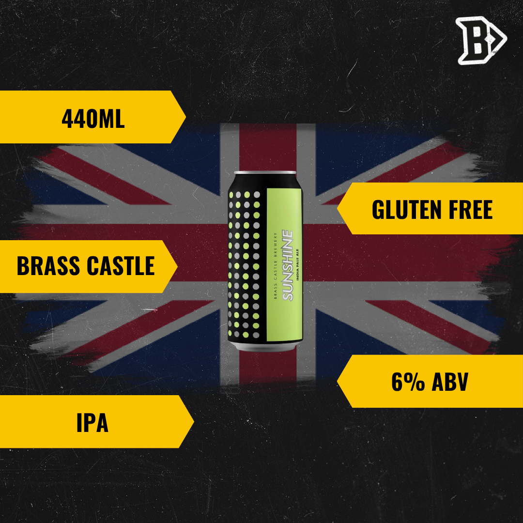 Brass Castle British Gluten Free IPA Sunshine 440ml Cans - 6% ABV (8 Pack)