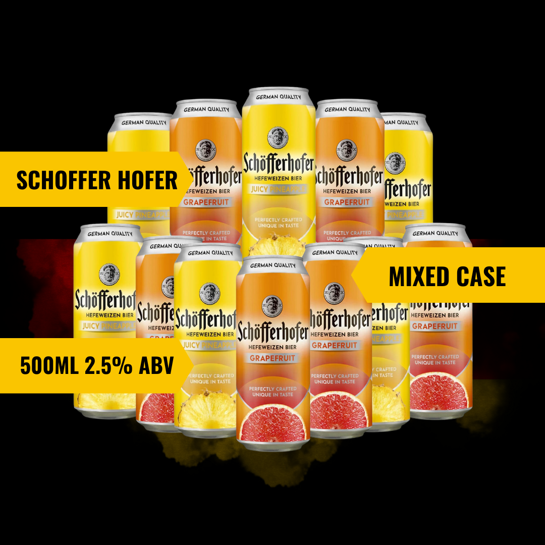 Schöfferhofer Pineapple & Grapefruit German Low Alcohol Beer Mixed Case – 2.5% ABV (12 Pack)