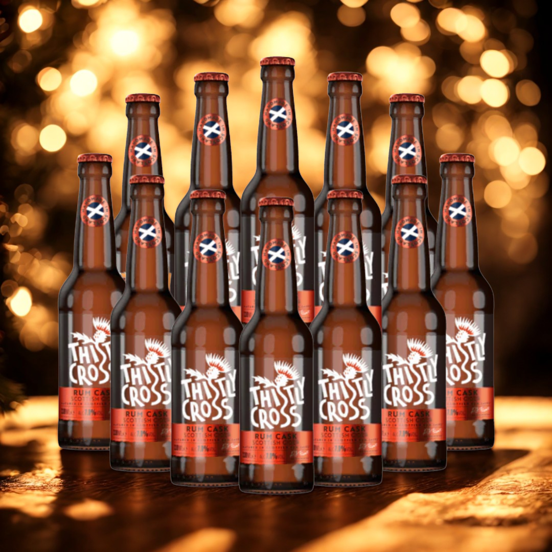 Thistly Cross Scottish Rum Cask Cider 330ml Bottles - 7% ABV (12 Pack)