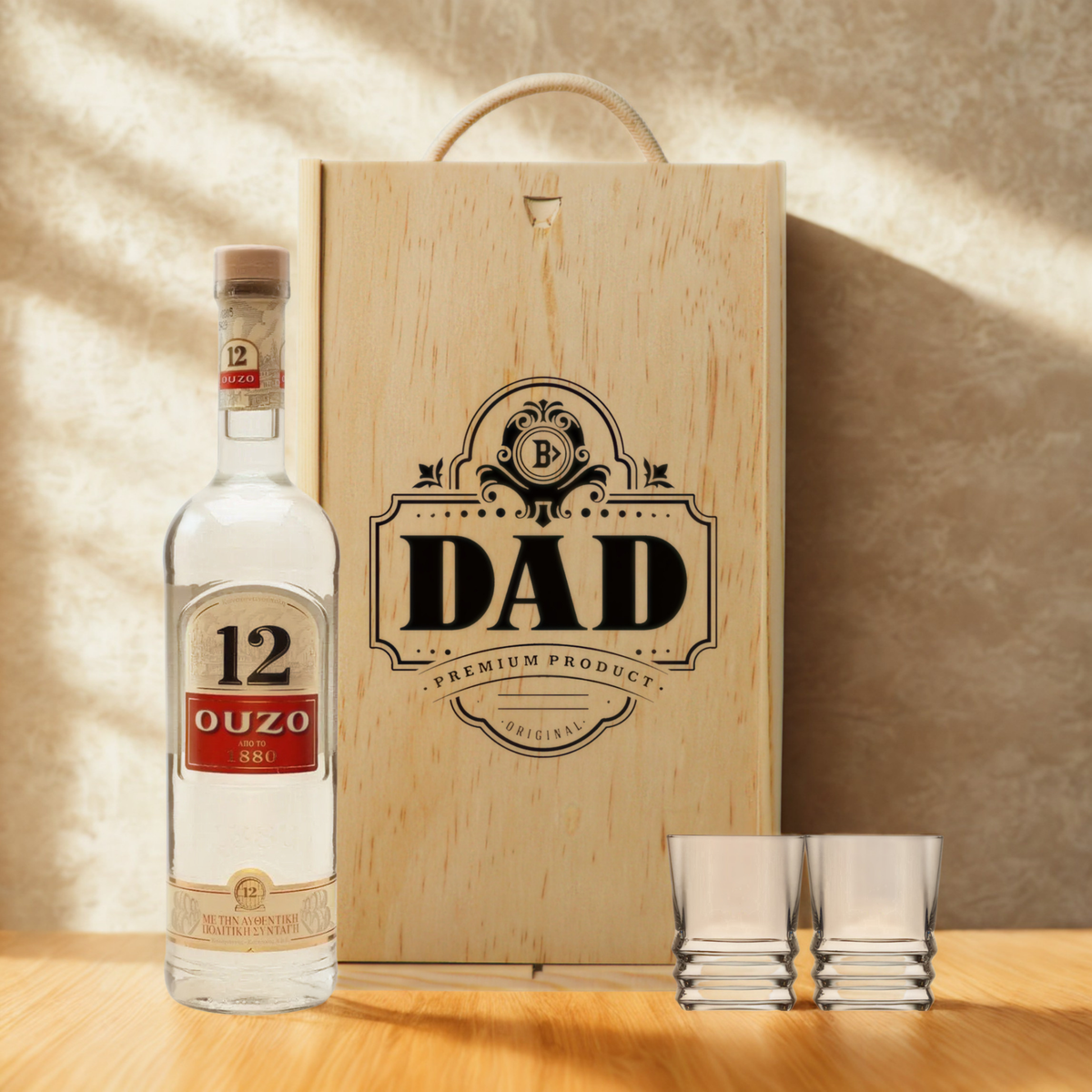 Best Dad Aperitif &amp; Liqueur Gift Set – Premium Spirits Selection with Glasses