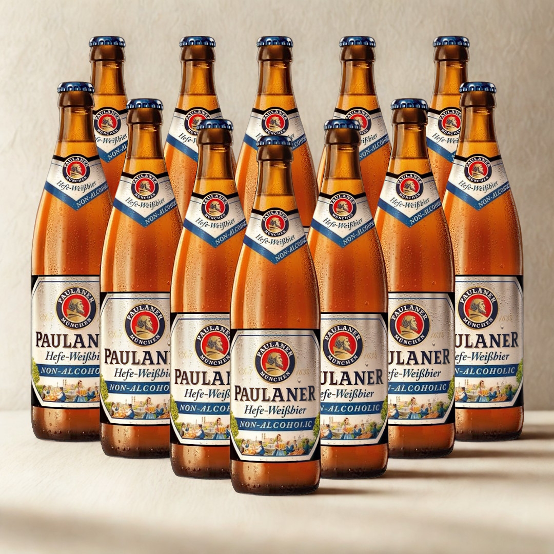 Paulaner Alcohol Free Weissbier 500ml Bottles - 0.0% ABV (Multipack)