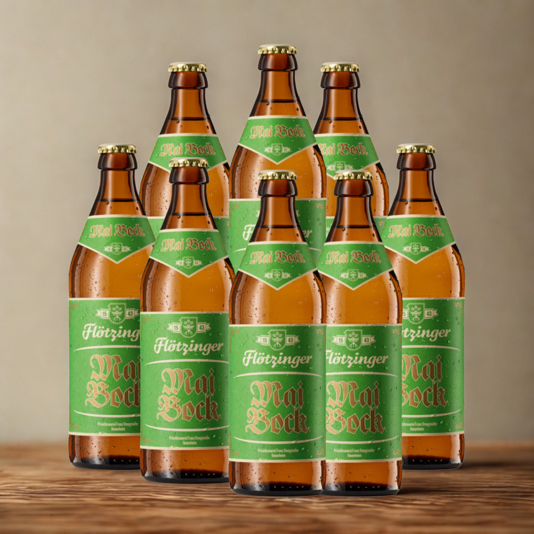Flotzinger Maibok 500ml Bottles - 7% ABV (8 Pack)