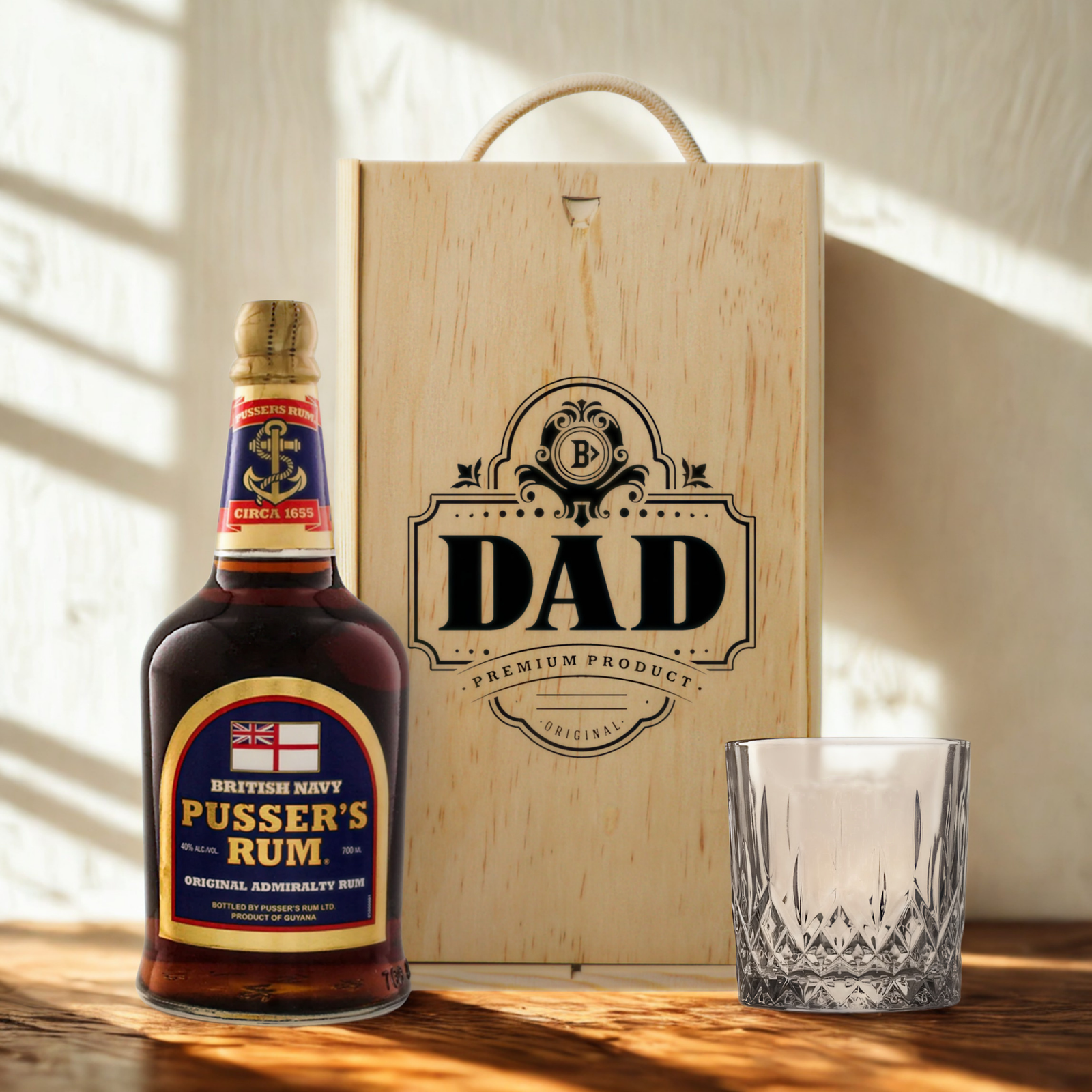 Best Dad Rum Gift Set with Glass – Premium Rum Selection 70cl