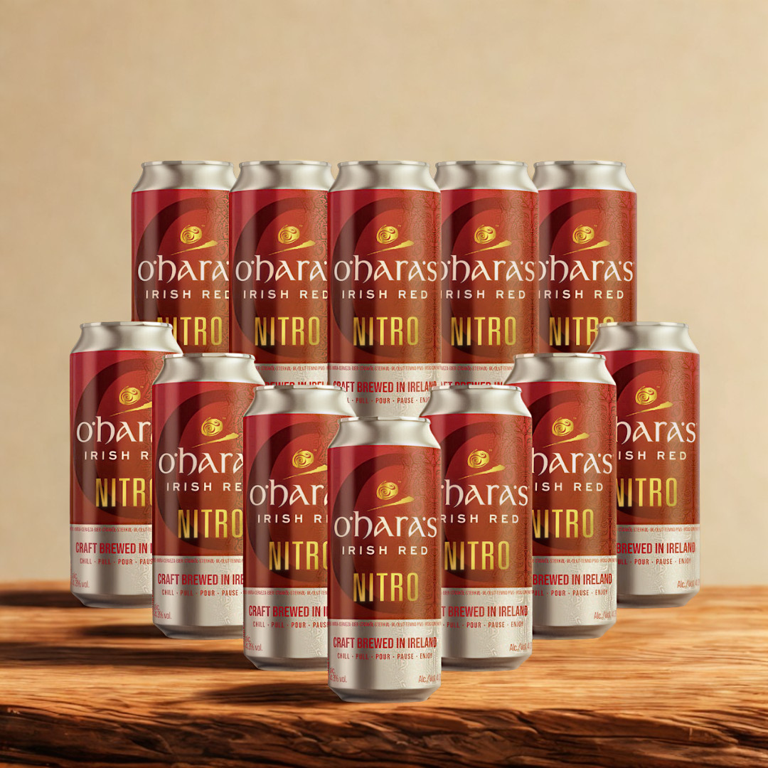 O'Hara's Nitro Irish Red Ale 440ml Cans - 4.30% ABV (Multipack)