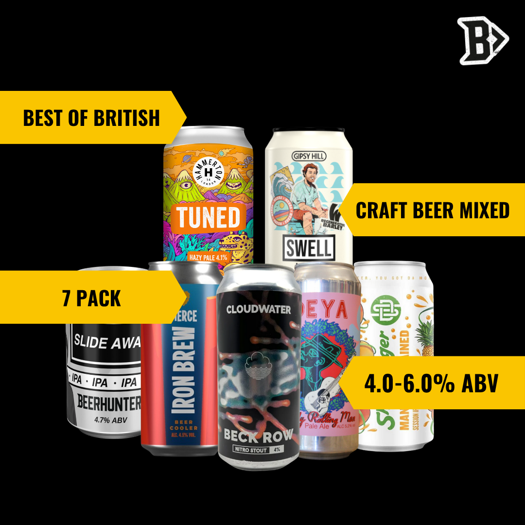 Best of British Craft Beer Mixed Case - IPA, Pale Ale, Pilsner, Sour, Porter (7 Pack)