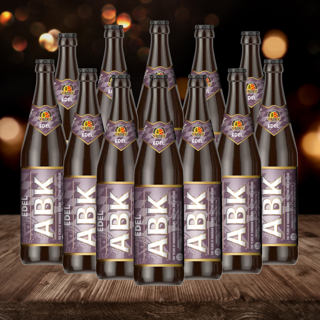 ABK Edel German Pilsner 500ml Bottles - 5.8% ABV (12 Pack) - BEERHUNTER