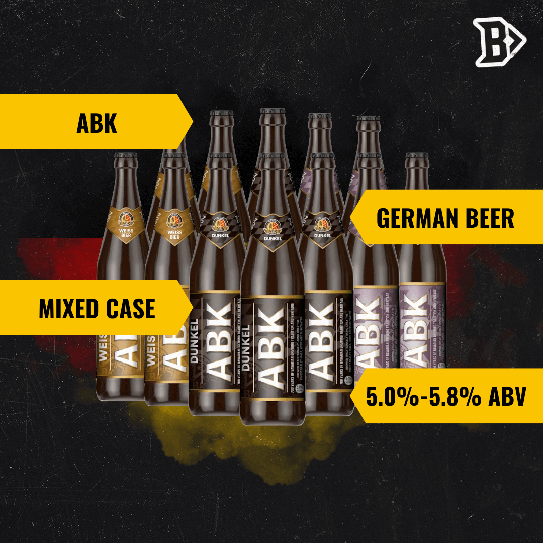 ABK German Beer Mixed Case 500ml Bottles (12 Pack) - BEERHUNTER