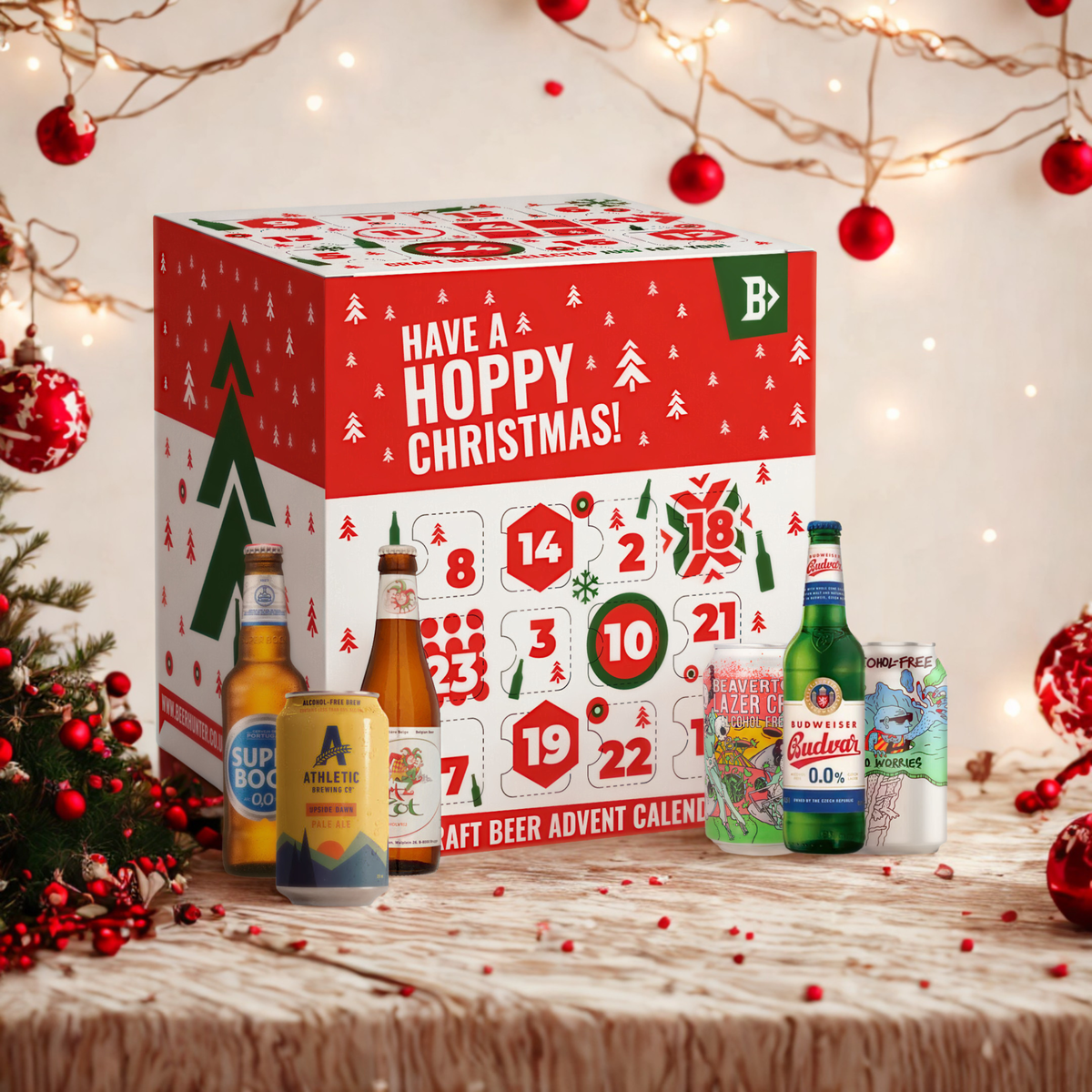 Alcohol-Free Craft Beer Advent Calendar 2026 – 24 Alcohol-Free Ales, Lagers &amp; IPAs Christmas Countdown (24 Pack)