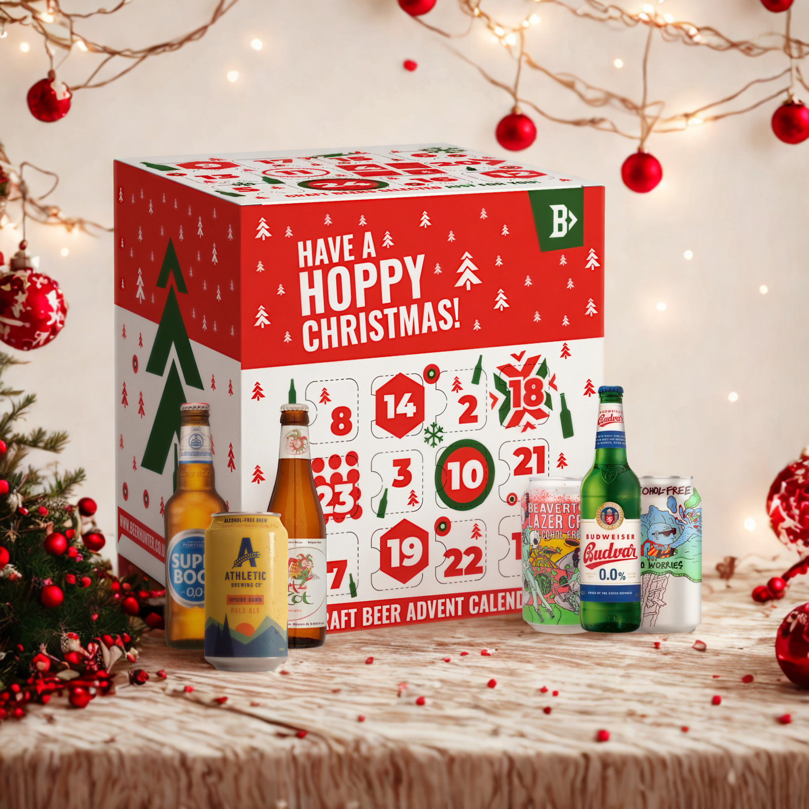 Alcohol-Free Craft Beer Advent Calendar 2026 – 24 Alcohol-Free Ales, Lagers & IPAs Christmas Countdown (24 Pack)