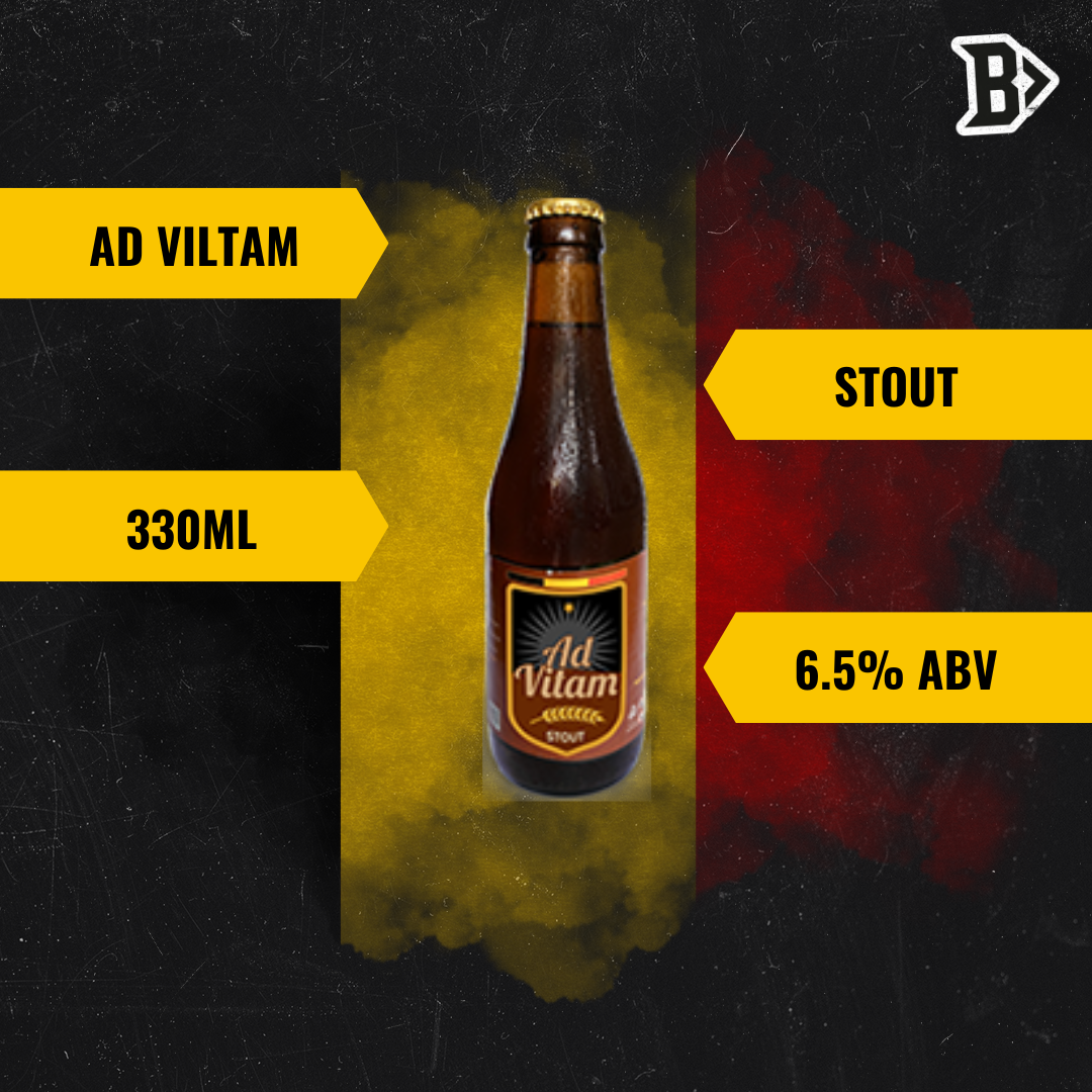 Ad Vitam Belgian Stout 330ml Bottles - 7% ABV (12 Pack)