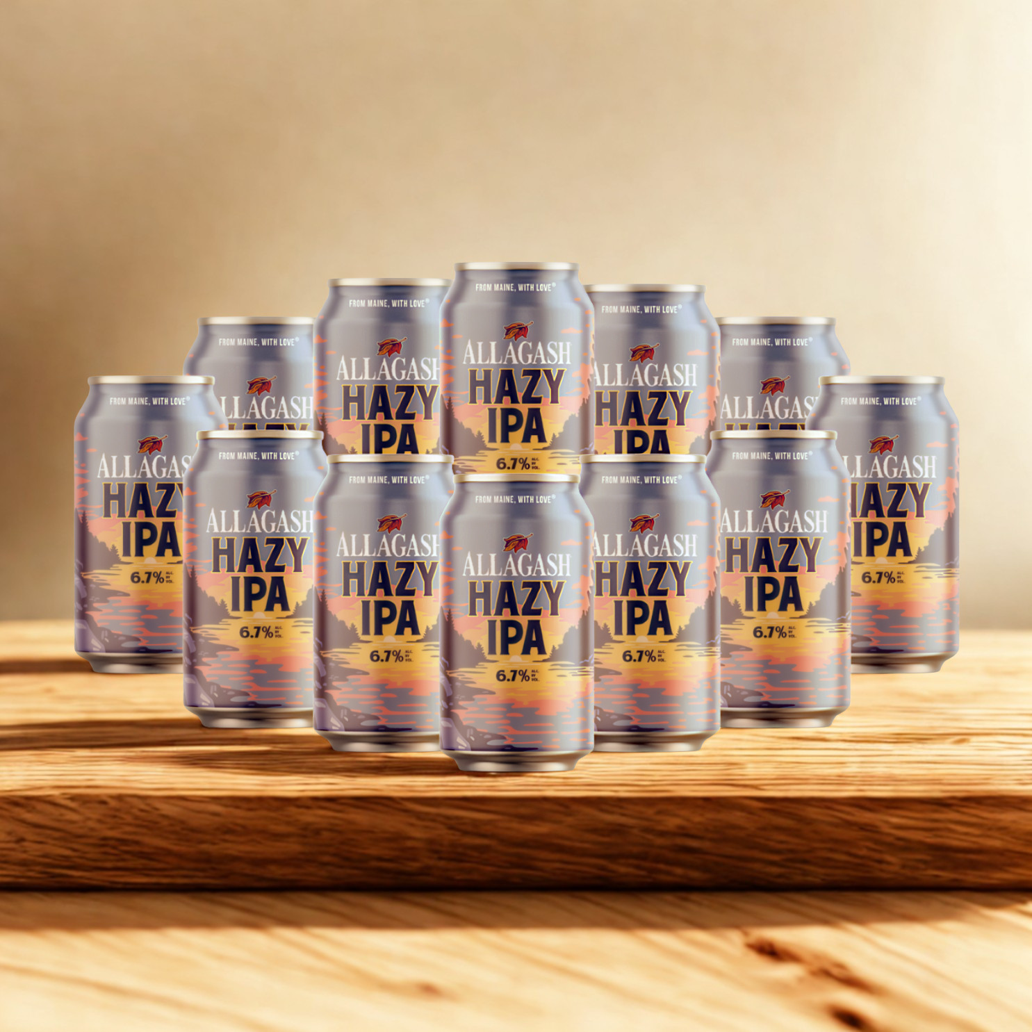 Allagash Hazy IPA - American Craft Beer Hazy India Pale Ale - (8 Pack)