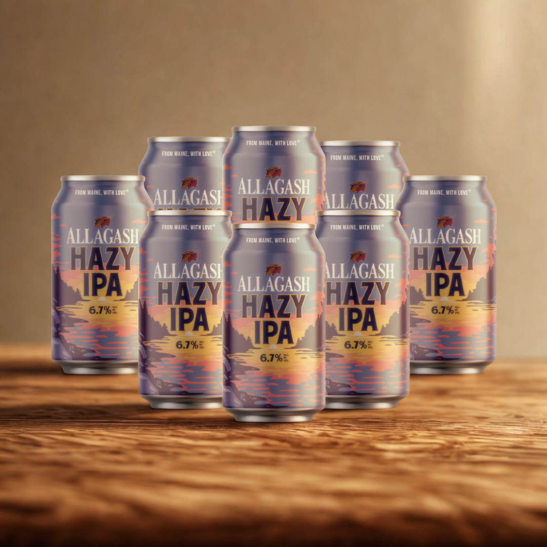 Allagash Hazy IPA - American Craft Beer Hazy India Pale Ale - 355ml Cans (8 Pack)