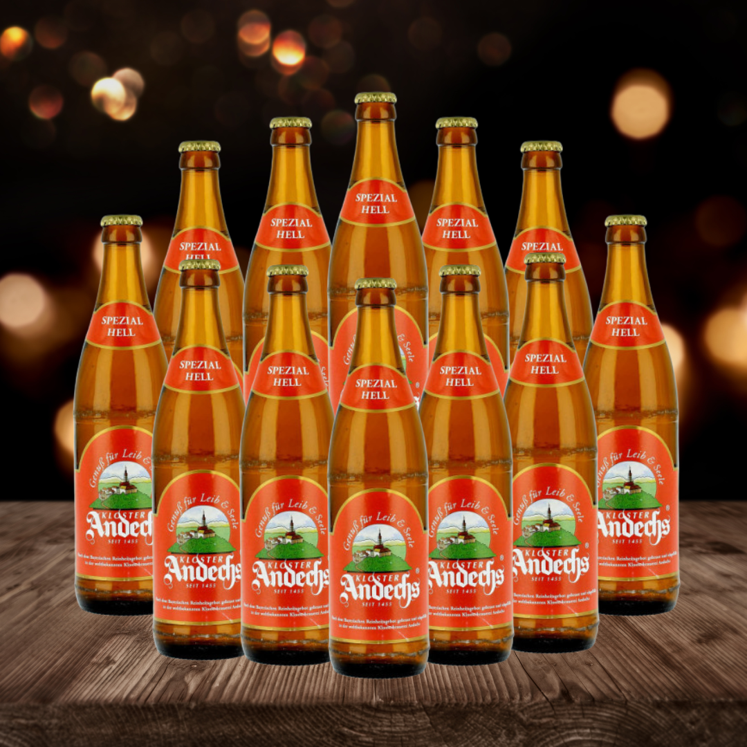 Andechs Special German Hell German 330ml Bottles - 5.9% ABV (12 Pack)