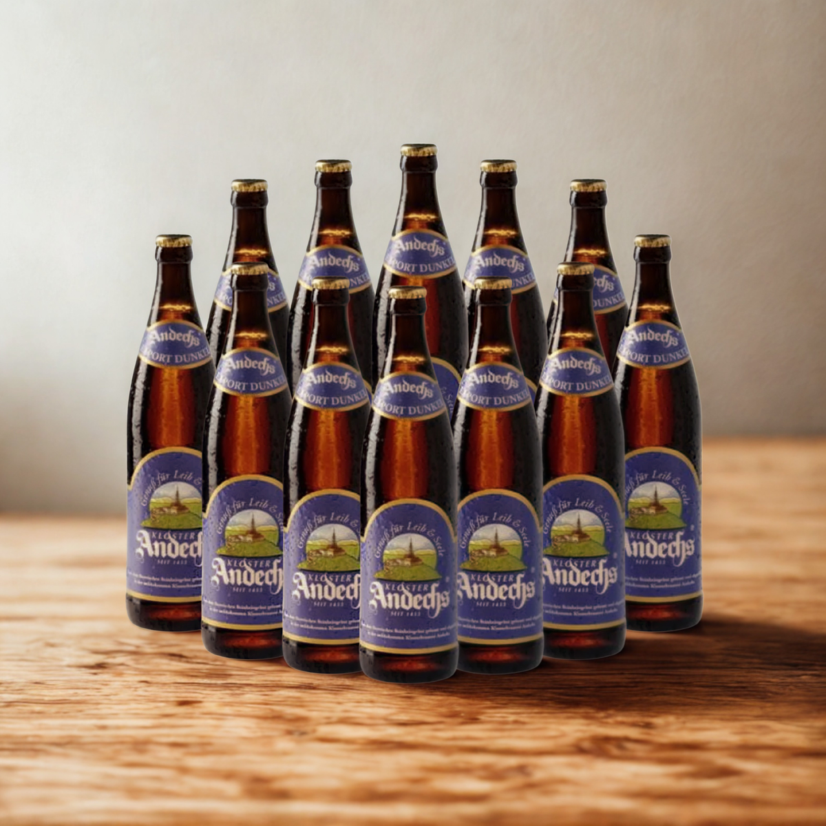 Andechs Export German Dunkel 500ml Bottles – 4.9% ABV (Multipack)