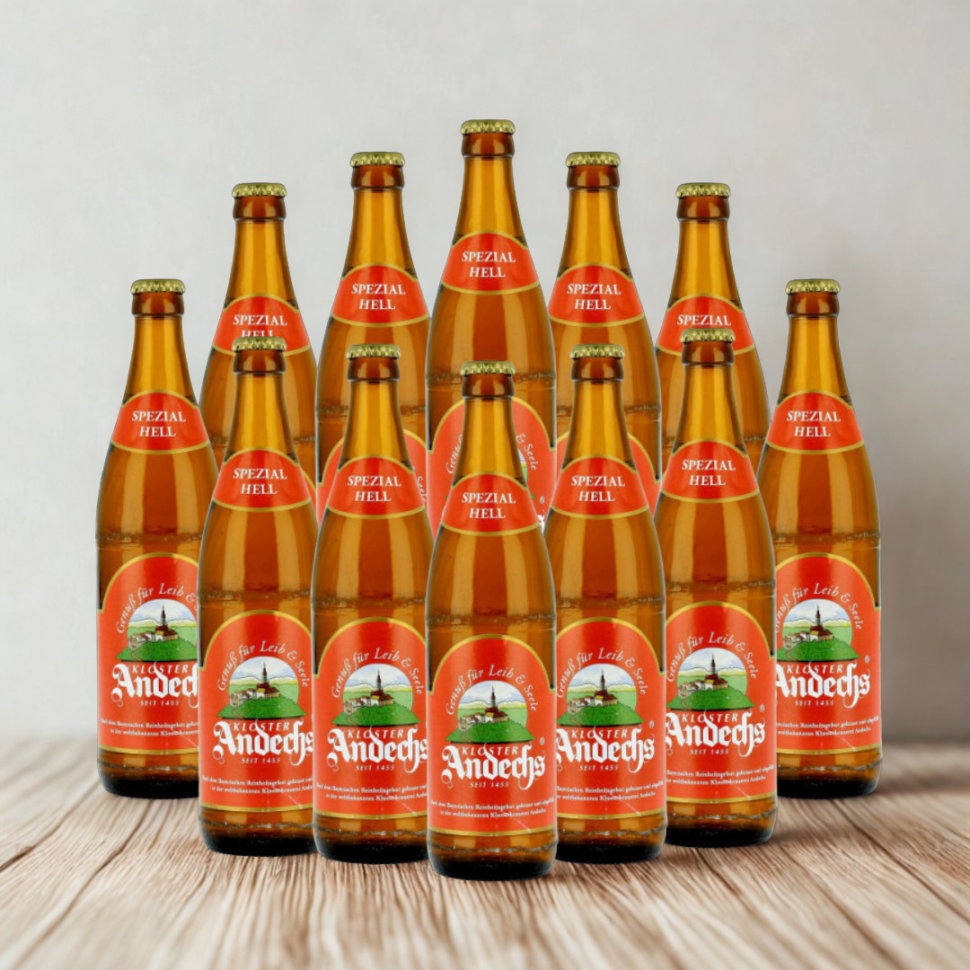 Andechs Special German Hell German 330ml Bottles - 5.9% ABV (12 Pack)