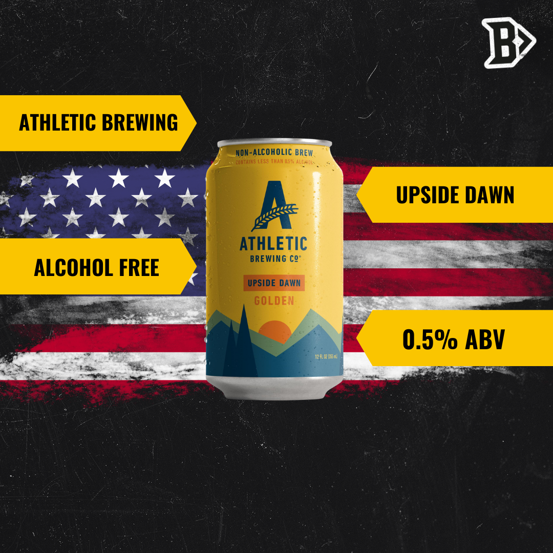 Athletic Brewing Co - Upside Dawn American Alcohol Free Golden Ale - ABV 0.5% (12 Pack) - BEERHUNTER