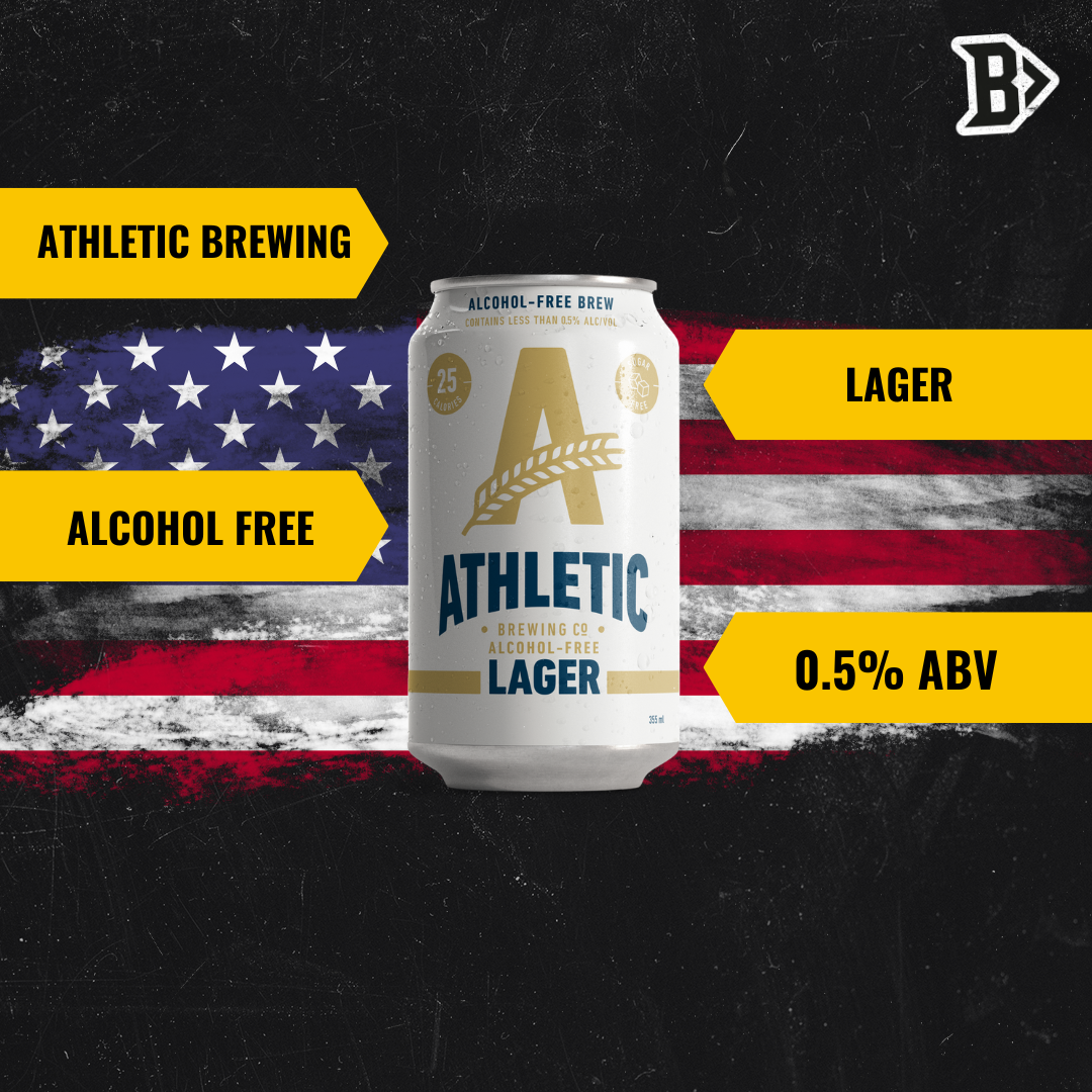 Athletic Brewing Co Alcohol Free Lager 355ml Cans - 0.5% ABV (12 Pack)  - BEERHUNTER