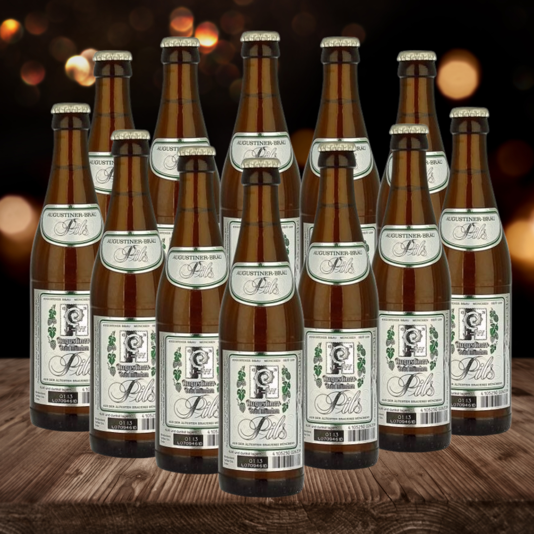 Augustiner German Pils 330ml Bottles - 5.6% ABV (12 Multipack) - BEERHUNTER