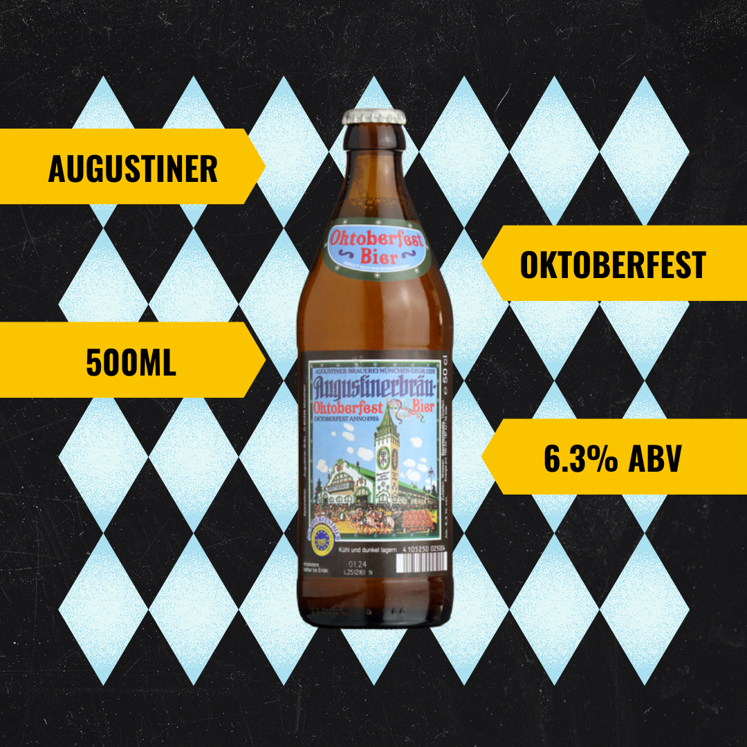 Augustiner München Oktoberfest Beer 500ml Bottles (12 Pack) - 6.3% ABV - BEERHUNTER