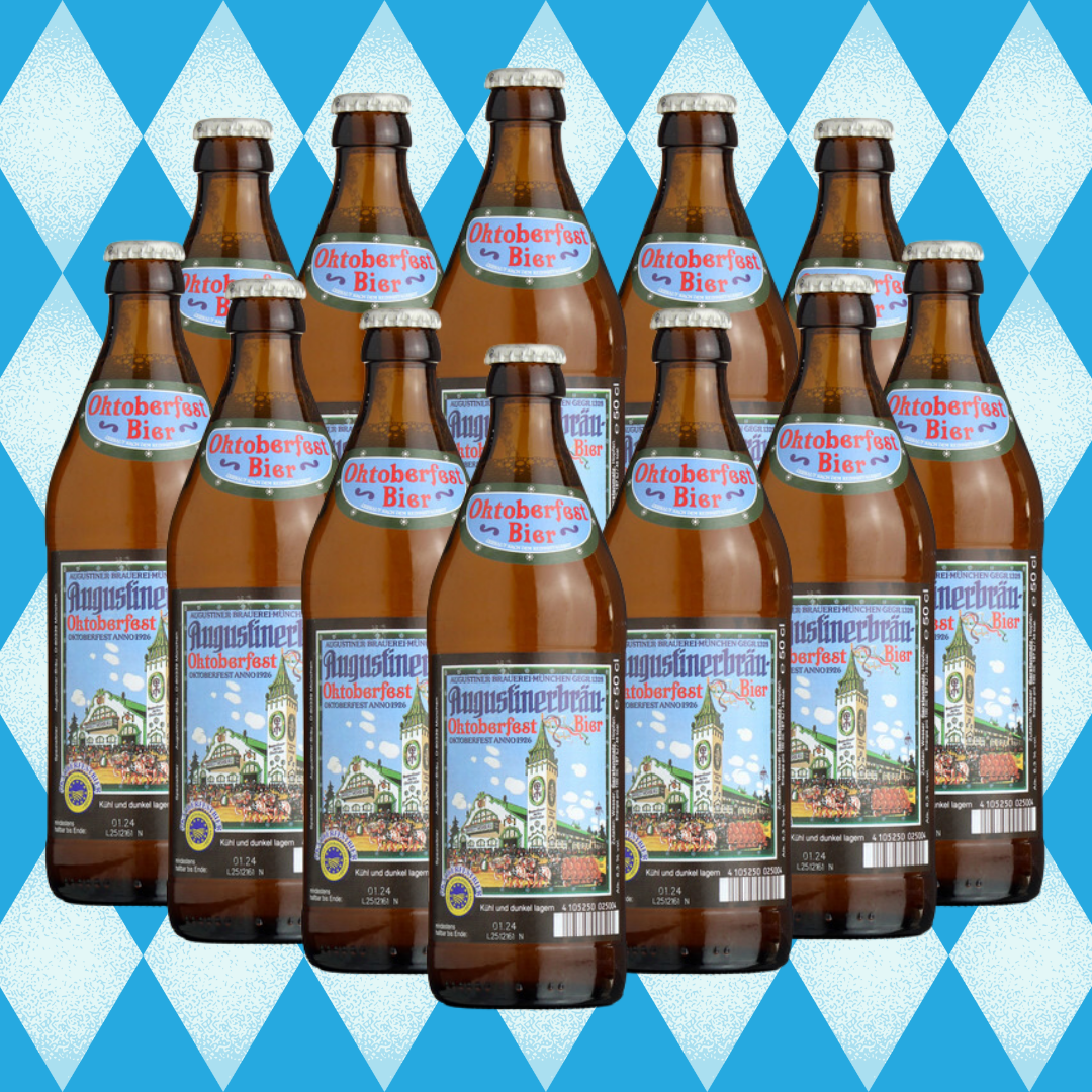 Augustiner München Oktoberfest Beer 500ml Bottles (Multipack) - 6.3% ABV