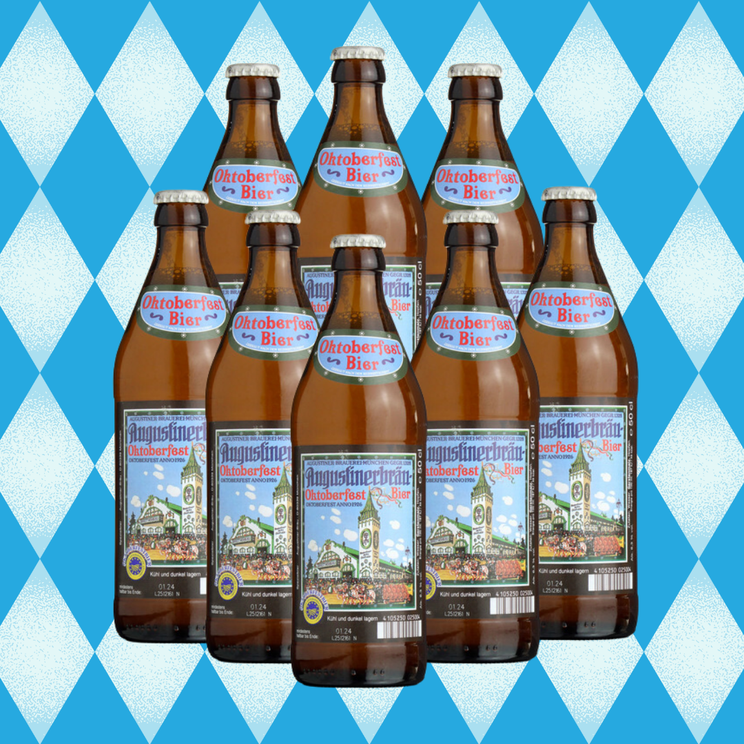 Augustiner München Oktoberfest Beer 500ml Bottles (Multipack) - 6.3% ABV