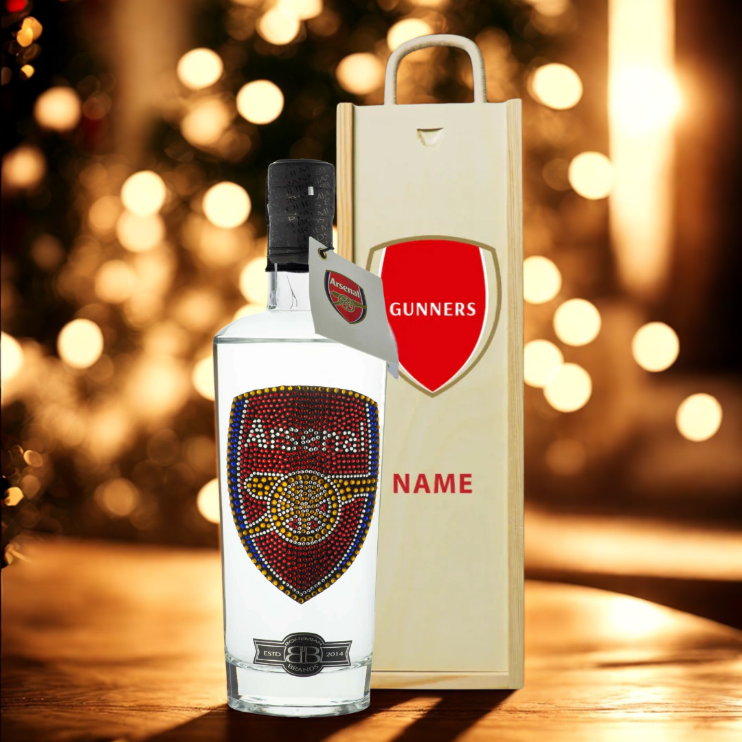 Arsenal Football Vodka in Personalised Presentation Box (70cl) - 37.5% ABV