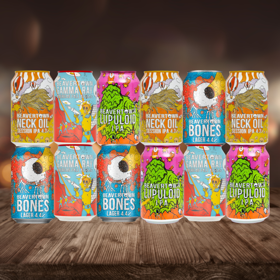 Beavertown Brewery Mixed Case - Neck Oil, Gamma Ray, Bones &amp; Lupuloid (12 Pack)