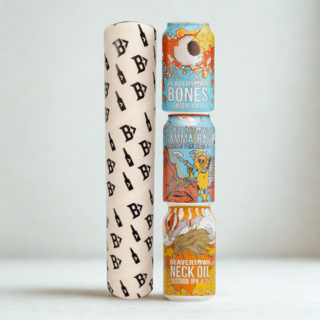Beavertown Craft Beer Tube Gift Set (3 Pack) - Bones, Gamma Ray &amp; Neck Oil