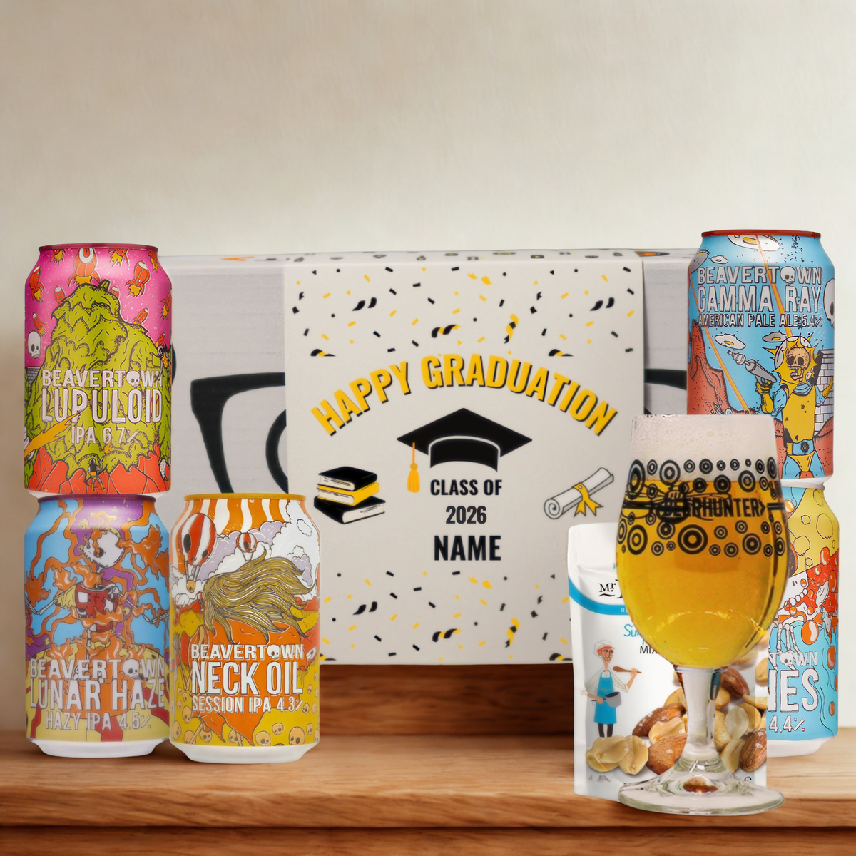 Personalised Beavertown Graduation Craft Beer Gift Set (5 x 330ml)