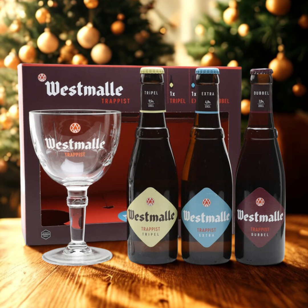 Westmalle Belgian Trappist Gift Pack With Glass - BEERHUNTER