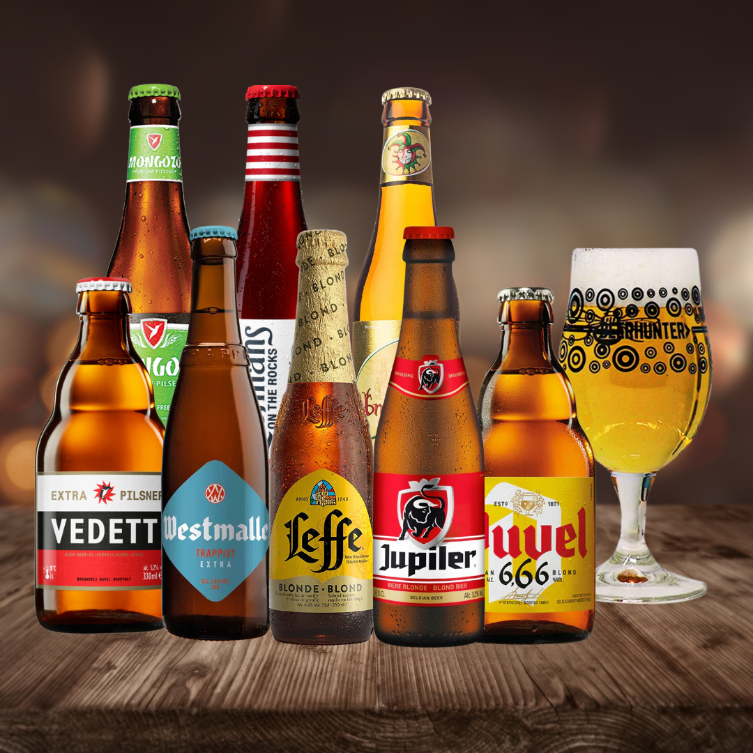 Belgium Breweries Craft Beer 330ml Mixed Beer Selection with Glass (8 Pack) - BEERHUNTER
