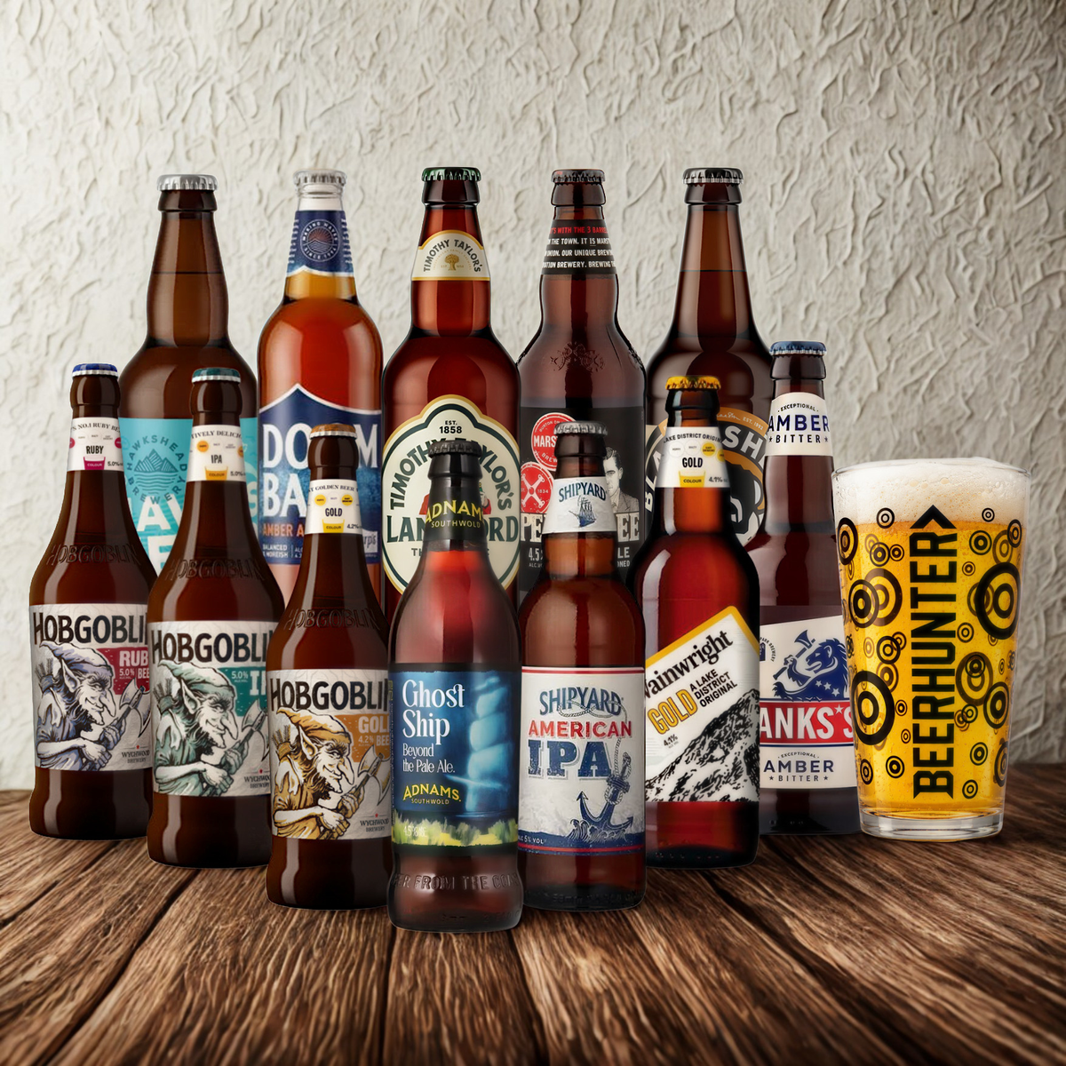 Best Of British Ale Mixed Case With Beerhunter Pint Glass