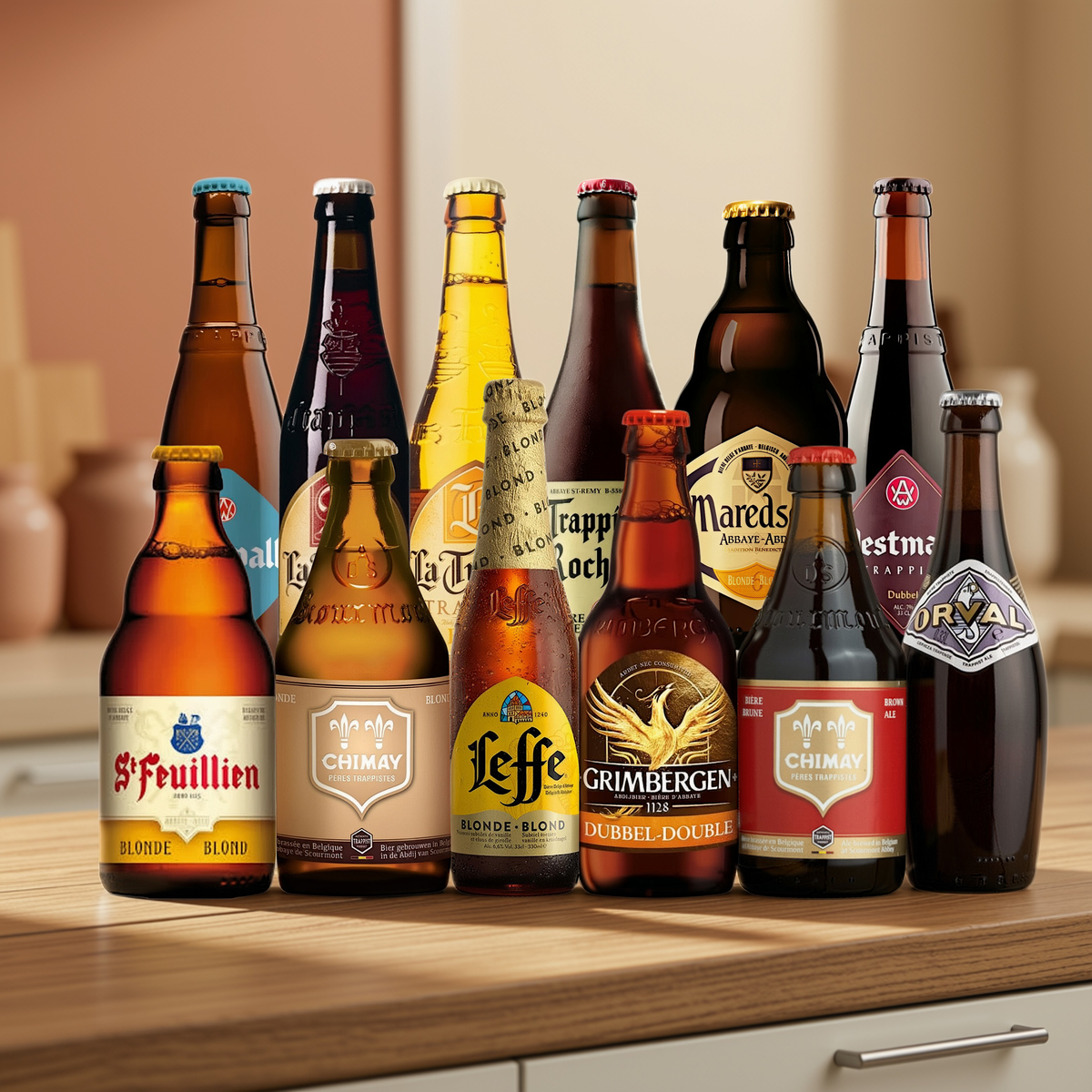Best of Belgian Trappist and Abbey Beer Mixed Beer Case (12 Pack)