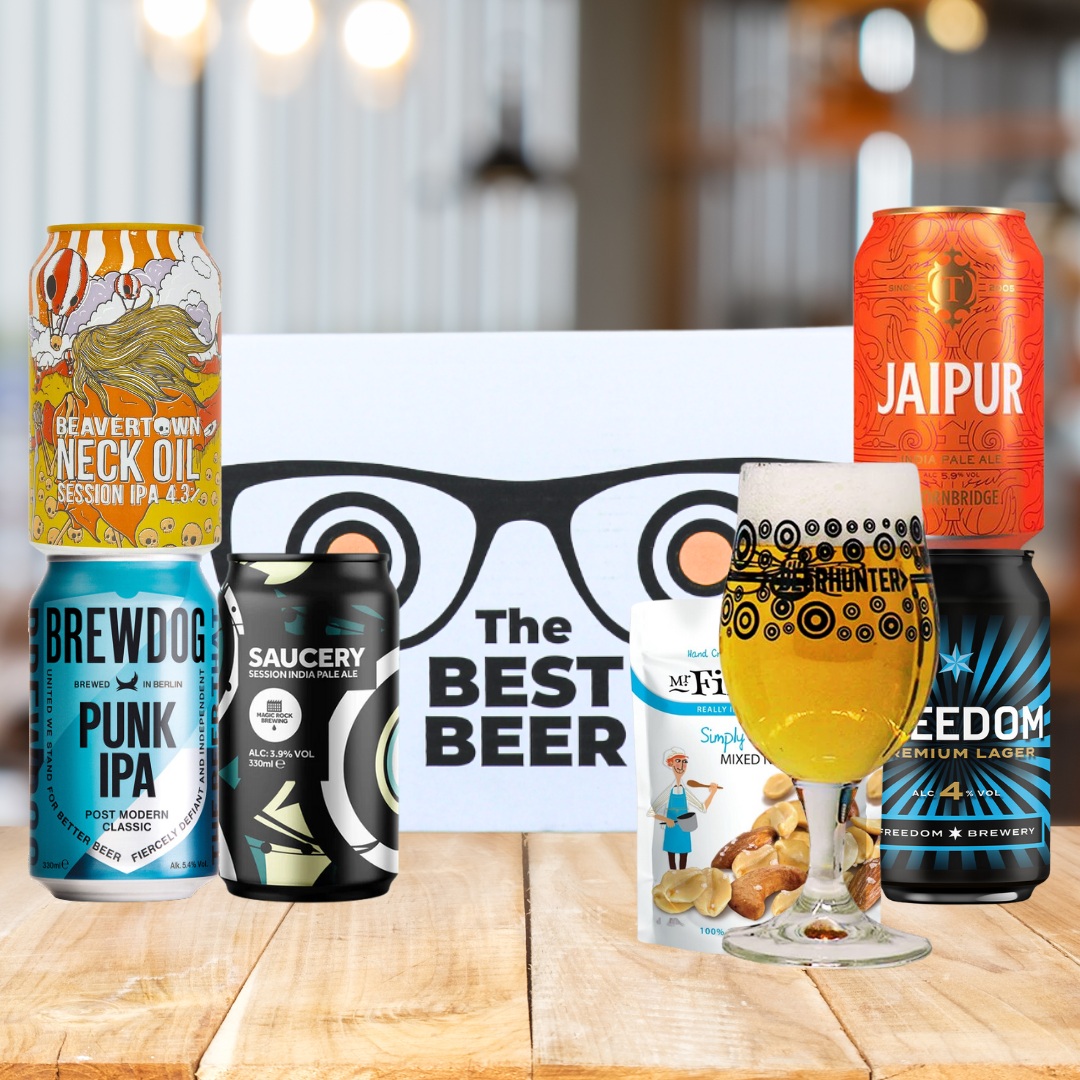 Best of British Craft Beer 5 Can Gift Pack with Glass - BEERHUNTER