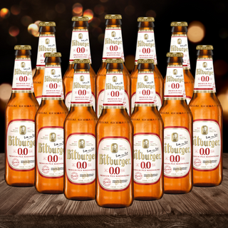 Bitburger Drive Alcohol Free German Pilsner 330ml Bottles – 0.0% ABV (Multipack) - x12 Pack