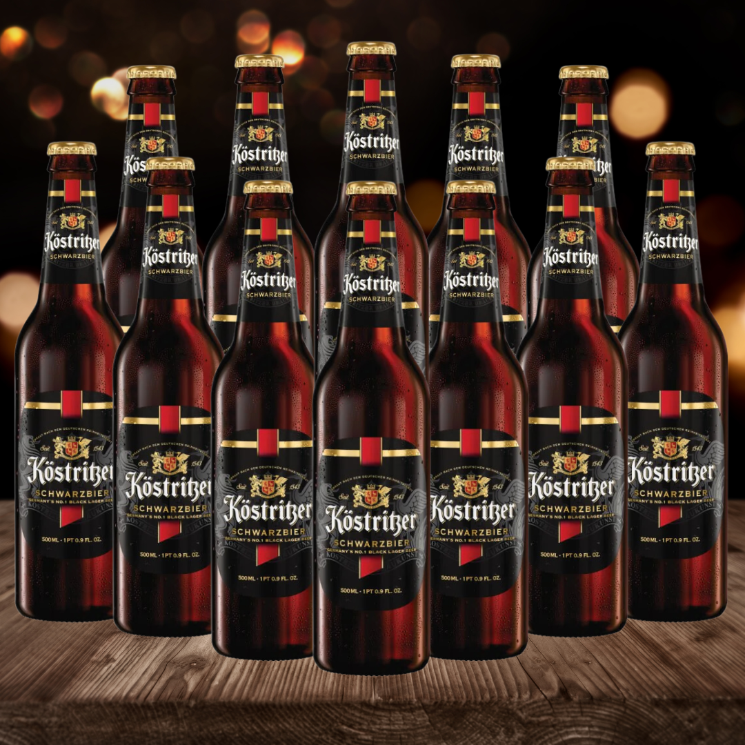 Bitburger Kostritzer Premium German Dark Lager 330ml Bottles - 4.8% ABV (12 Pack) - BEERHUNTER