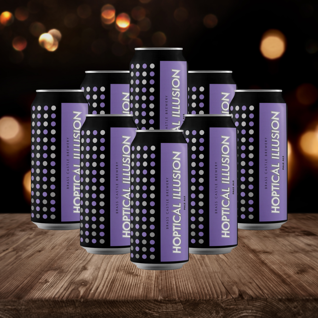 Brass Castle British Gluten Free Pale Ale Hoptical Illusion 440ml Cans - 4.3% ABV (8 Pack)