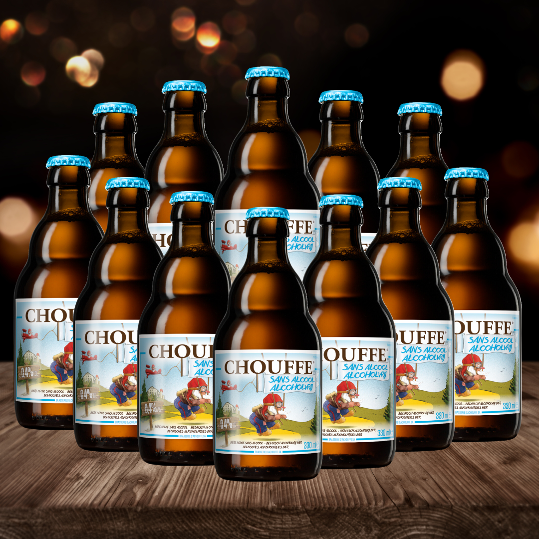 Brasserie D'achouffe CHOUFFE Belgian Alcohol-Free Blonde Ale 330ml Bottles - ABV 0.4% (12 Pack) - BEERHUNTER