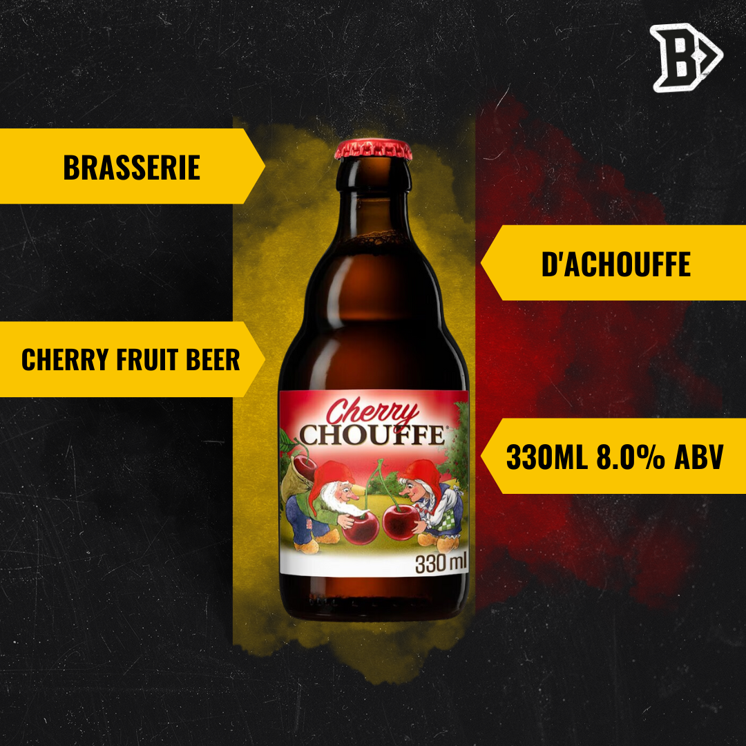 Brasserie d'Achouffe Cherry Belgian Fruit Beer 330ml Bottles (12 Pack) - 8.0% ABV - BEERHUNTER