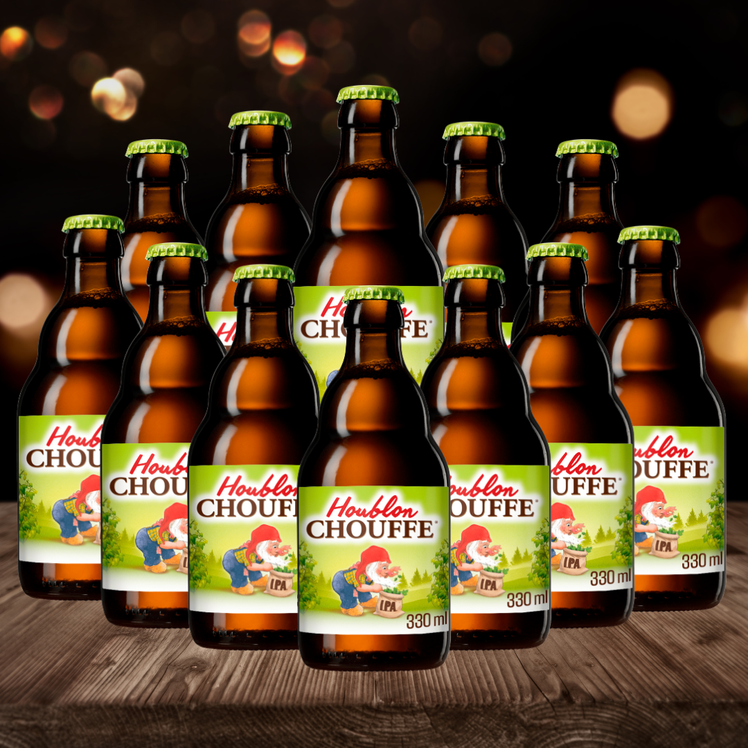Brasserie d'Achouffe Houblon Chouffe Belgian IPA 330ml Bottles - 9.00% ABV (12 Pack) - BEERHUNTER