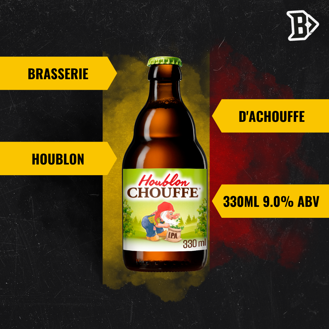 Brasserie d'Achouffe Houblon Chouffe Belgian IPA 330ml Bottles - 9.00% ABV (12 Pack) - BEERHUNTER