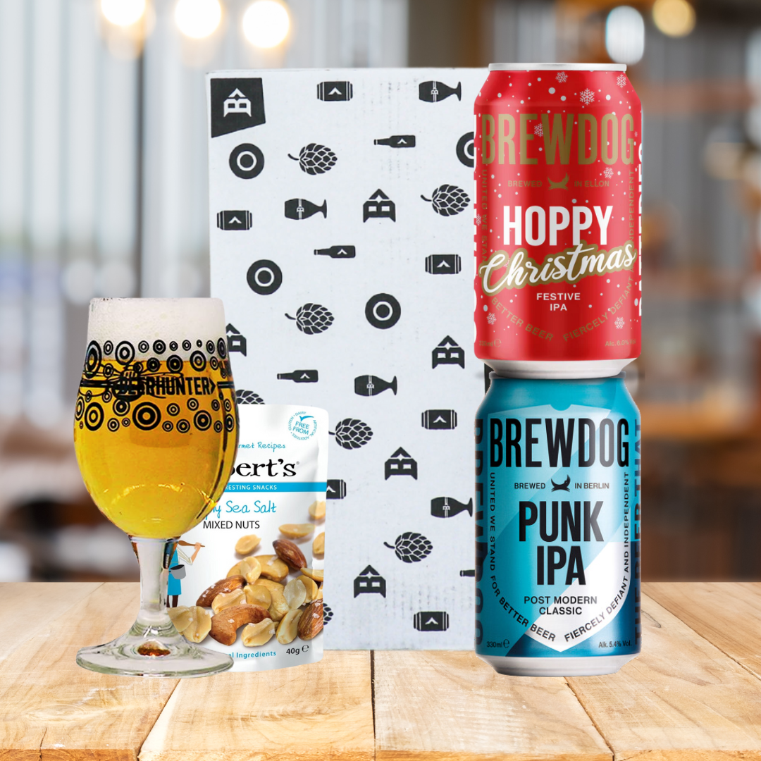 Brewdog Craft Beer 2 Can Gift Set with Beerhunter Glass (330ml Cans) - BEERHUNTER
