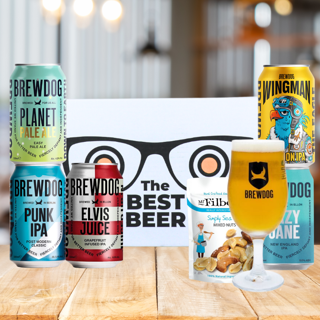 Brewdog Craft Beer 5 Can Gift Pack with Glass (5 x 330ml)