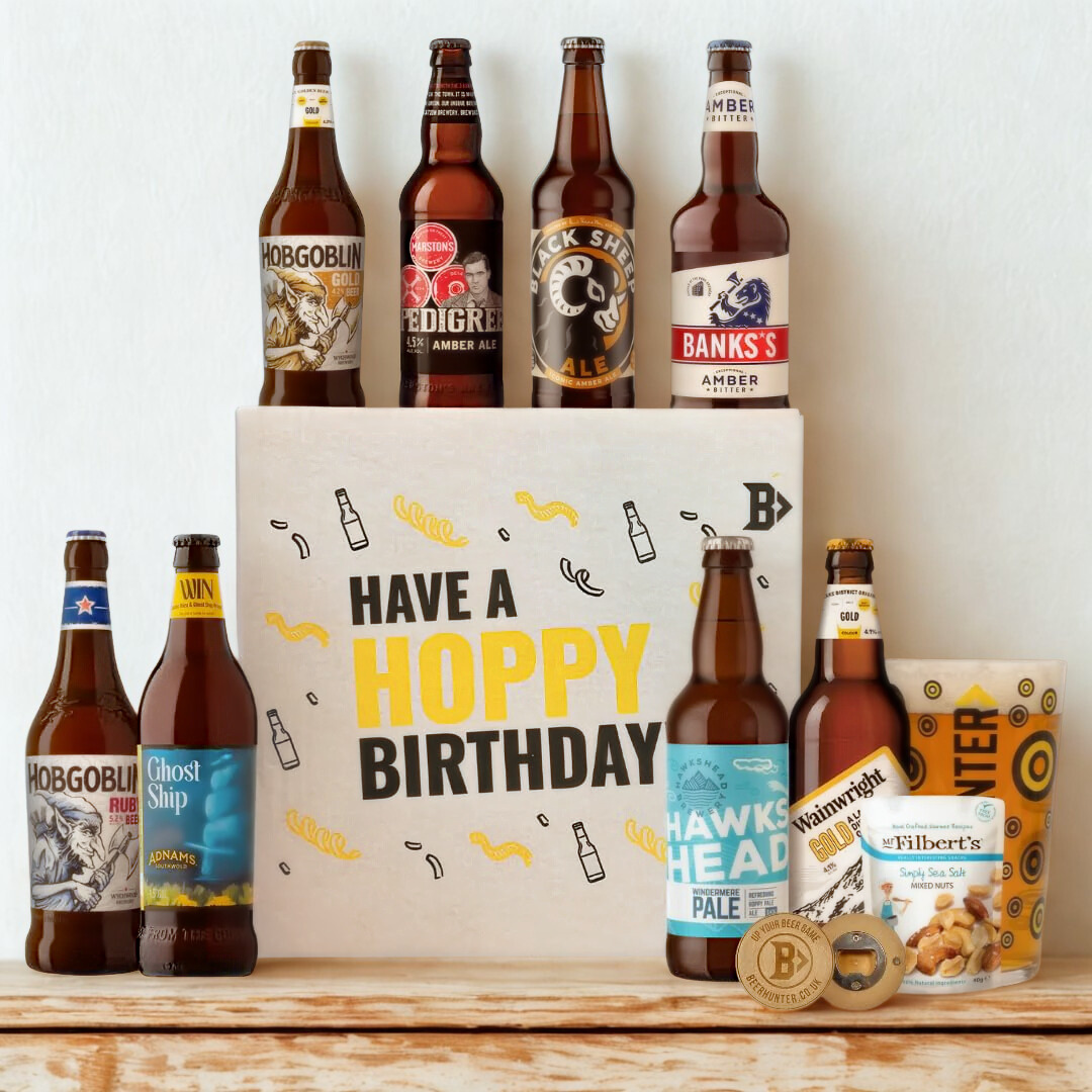 British Ale Hoppy Birthday Gift Box - (8 Pack)