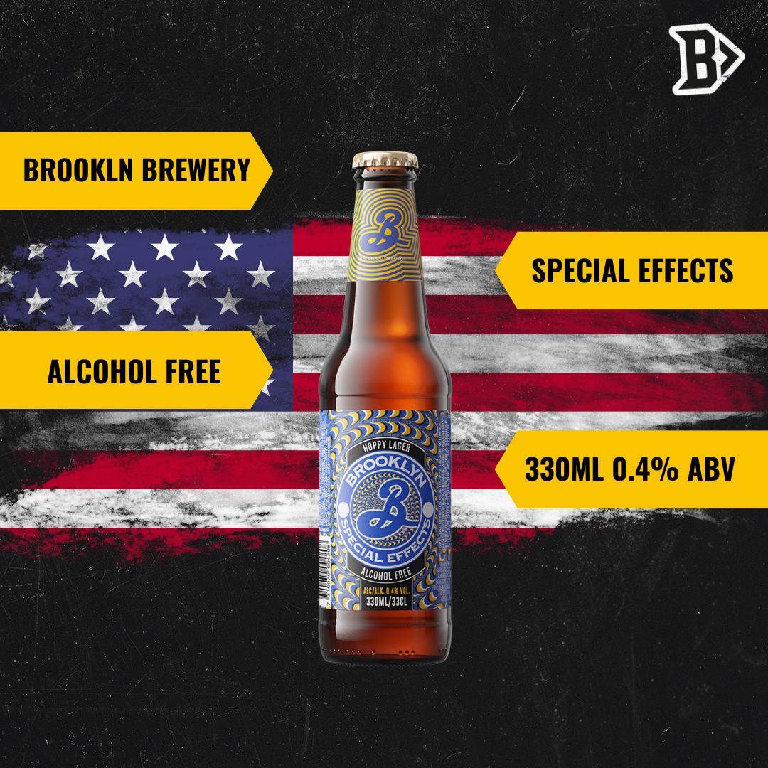 Brooklyn Brewery Special Effects Alcohol Free Lager 330ml - 0.4% ABV (12 Pack) - BEERHUNTER