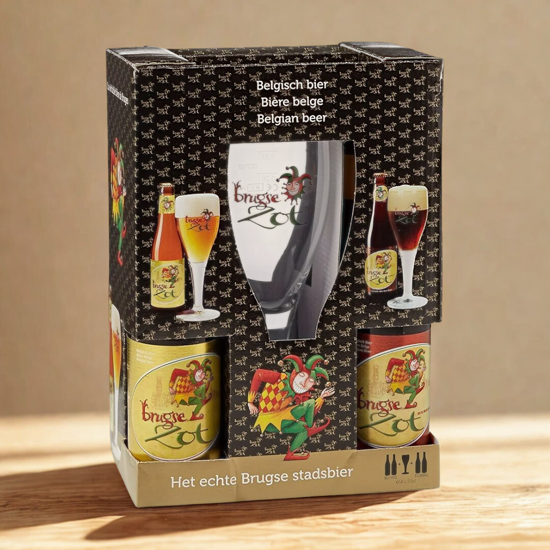 Brugse Zot Belgium Beer Gift Set with Chalice
